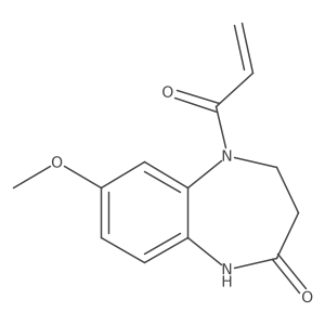 7-Methoxy-5-prop-2-enoyl-3,4-dihydro-1H-1,5-benzodiazepin-2-one Structure