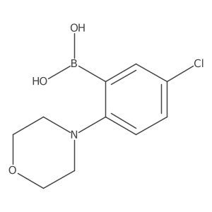 [5-Chloro-2-(morpholin-4-yl)phenyl]boronic acid Structure