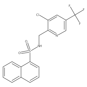 N-{[3-chloro-5-(trifluoromethyl)pyridin-2-yl]methyl}naphthalene-1-sulfonamide Structure