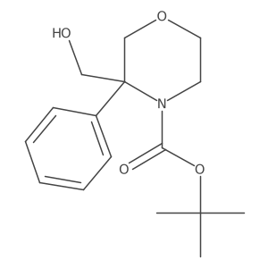Tert-butyl 3-(hydroxymethyl)-3-phenylmorpholine-4-carboxylate Structure