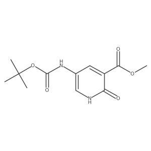 Methyl 5-{[(tert-butoxy)carbonyl]amino}-2-hydroxypyridine-3-carboxylate结构式