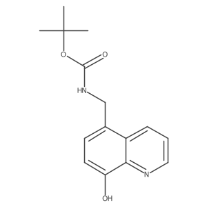 tert-butyl N-[(8-hydroxyquinolin-5-yl)methyl]carbamate Structure