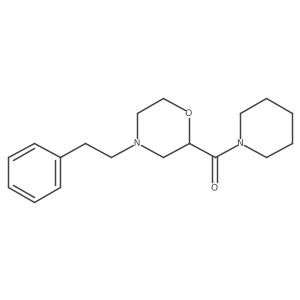 4-(2-Phenylethyl)-2-(piperidine-1-carbonyl)morpholine Structure