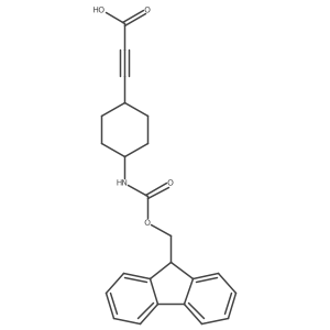 3-[4-({[(9H-fluoren-9-yl)methoxy]carbonyl}amino)cyclohexyl]prop-2-ynoic acid结构式