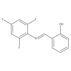 2-[(2,4,6-Trifluorophenyl)iminomethyl]phenol Structure