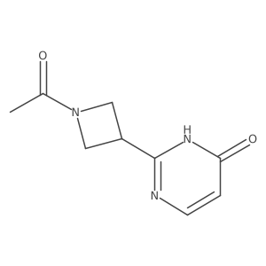 1-[3-(4-Hydroxypyrimidin-2-yl)azetidin-1-yl]ethan-1-one结构式