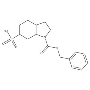 1-[(benzyloxy)carbonyl]-octahydro-1H-indole-6-sulfonic acid Structure