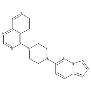 1-{Imidazo[1,2-b]pyridazin-6-yl}-4-{pyrido[3,4-d]pyrimidin-4-yl}piperazine Structure