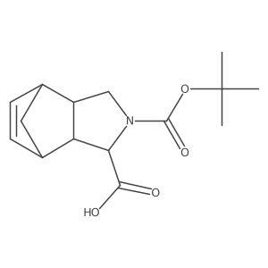 (1R,2S,3S,6R,7S)-4-tert-butoxycarbonyl-4-azatricyclo[5.2.1.0(2)]dec-8-ene-3-carboxylic acid Structure