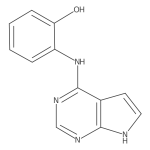 2-((7H-Pyrrolo[2,3-d]pyrimidin-4-yl)amino)phenol结构式
