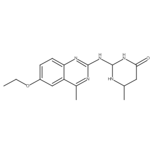 2-[(6-Ethoxy-4-methylquinazolin-2-yl)amino]-6-methyl-1,3-diazinan-4-one结构式