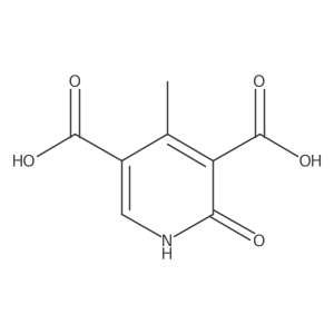2-Hydroxy-4-methylpyridine-3,5-dicarboxylic acid结构式