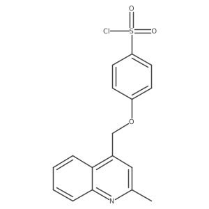 4-[(2-Methylquinolin-4-yl)methoxy]benzenesulphonyl chloride Structure