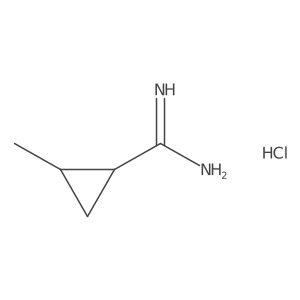 2-Methylcyclopropane-1-carboximidamide hydrochloride Structure