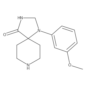 1-(3-Methoxyphenyl)-1,3,8-triazaspiro[4.5]decan-4-one Structure