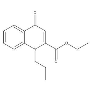 1,4-Dihydro-4-oxo-1-propyl-2-quinolinecarboxylic acid ethyl ester结构式
