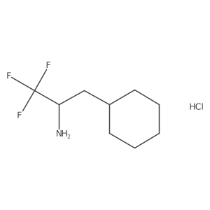 3-Cyclohexyl-1,1,1-trifluoropropan-2-amine hydrochloride Structure