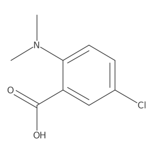 5-Chloro-2-(dimethylamino)benzoic acid结构式