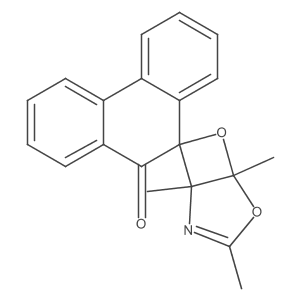 1,3,5-Trimethylspiro[4,6-dioxa-2-azabicyclo[3.2.0]hept-2-ene-7,9a(2)(10a(2)H)-phenanthren]-10a(2)-one Structure