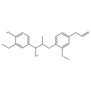 2-(4-Allyl-2-methoxyphenoxy)-1-(4-hydroxy-3-methoxyphenyl)-1-propanol结构式