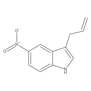 3-Allyl-5-nitro-1H-indole结构式