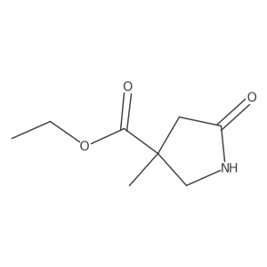 Ethyl 3-methyl-5-oxopyrrolidine-3-carboxylate Structure