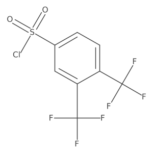 3,4-Bis(trifluoromethyl)benzenesulfonylchloride Structure
