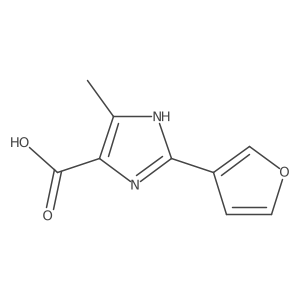 2-(3-Furyl)-5-methyl-1H-imidazole-4-carboxylic Acid结构式