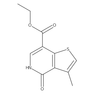 Ethyl 3-methyl-4-oxo-4,5-dihydrothieno[3,2-c]pyridine-7-carboxylate结构式