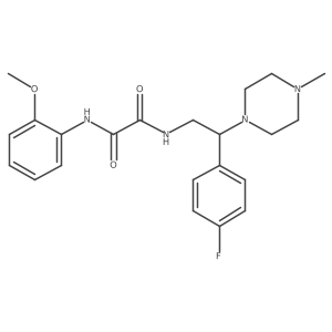N1-(2-(4-fluorophenyl)-2-(4-methylpiperazin-1-yl)ethyl)-N2-(2-methoxyphenyl)oxalamide Structure