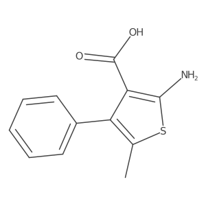 2-Amino-5-methyl-4-phenylthiophene-3-carboxylic acid Structure