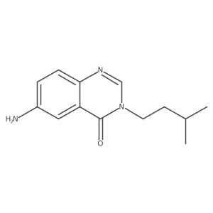 6-amino-3-(3-methylbutyl)quinazolin-4(3H)-one Structure