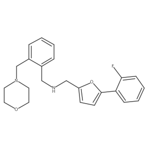 {[5-(2-Fluorophenyl)furan-2-yl]methyl}({2-[(morpholin-4-yl)methyl]phenyl}methyl)amine结构式