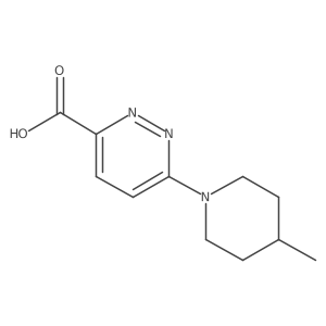 6-(4-Methylpiperidin-1-yl)pyridazine-3-carboxylic acid Structure