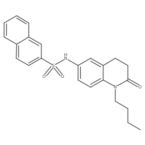 N-(1-butyl-2-oxo-1,2,3,4-tetrahydroquinolin-6-yl)naphthalene-2-sulfonamide Structure