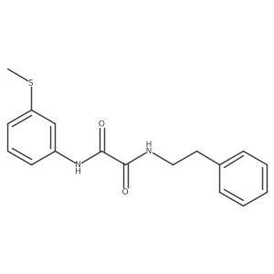 N1-(3-(methylthio)phenyl)-N2-phenethyloxalamide Structure