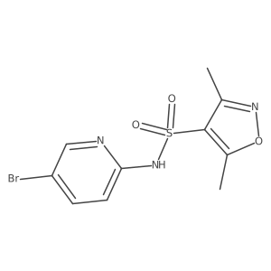N-(5-bromopyridin-2-yl)-3,5-dimethyl-1,2-oxazole-4-sulfonamide Structure