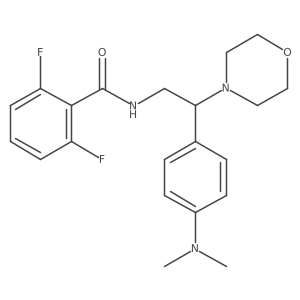 N-(2-(4-(dimethylamino)phenyl)-2-morpholinoethyl)-2,6-difluorobenzamide Structure
