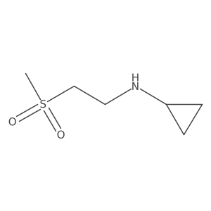 N-(2-methanesulfonylethyl)cyclopropanamine Structure