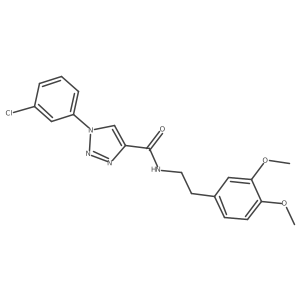 1-(3-chlorophenyl)-N-[2-(3,4-dimethoxyphenyl)ethyl]-1H-1,2,3-triazole-4-carboxamide Structure