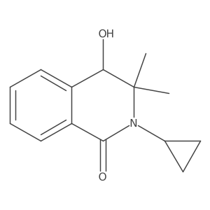 2-cyclopropyl-4-hydroxy-3,3-dimethyl-3,4-dihydro-2H-isoquinolin-1-one Structure