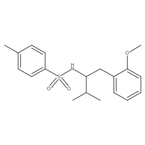 N-[1-(2-methoxybenzyl)-2-methylpropyl]-4-methylbenzenesulfonamide结构式