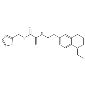 N1-(2-(1-ethyl-1,2,3,4-tetrahydroquinolin-6-yl)ethyl)-N2-(thiophen-2-ylmethyl)oxalamide结构式