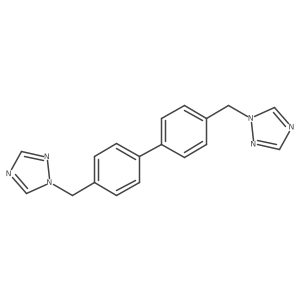 4,4'-Bis((1H-1,2,4-triazol-1-yl)methyl)-1,1'-biphenyl结构式