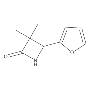4-(Furan-2-yl)-3,3-dimethylazetidin-2-one结构式