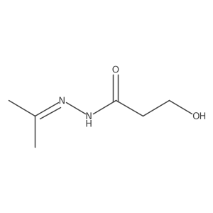3-Hydroxypropanoic acid 2-(1-methylethylidene)hydrazide结构式