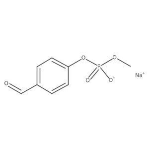 Sodium 4-formylphenyl methyl phosphate Structure