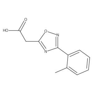 2-[3-(2-Methylphenyl)-1,2,4-oxadiazol-5-yl]acetic acid Structure