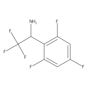 2,2,2-Trifluoro-1-(2,4,6-trifluorophenyl)ethan-1-amine结构式