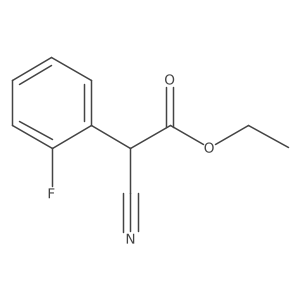 Ethyl 2-cyano-2-(2-fluorophenyl)acetate结构式